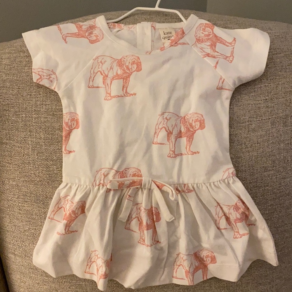 Kate Quinn Organics 6-12M Cotton Bulldog Dress